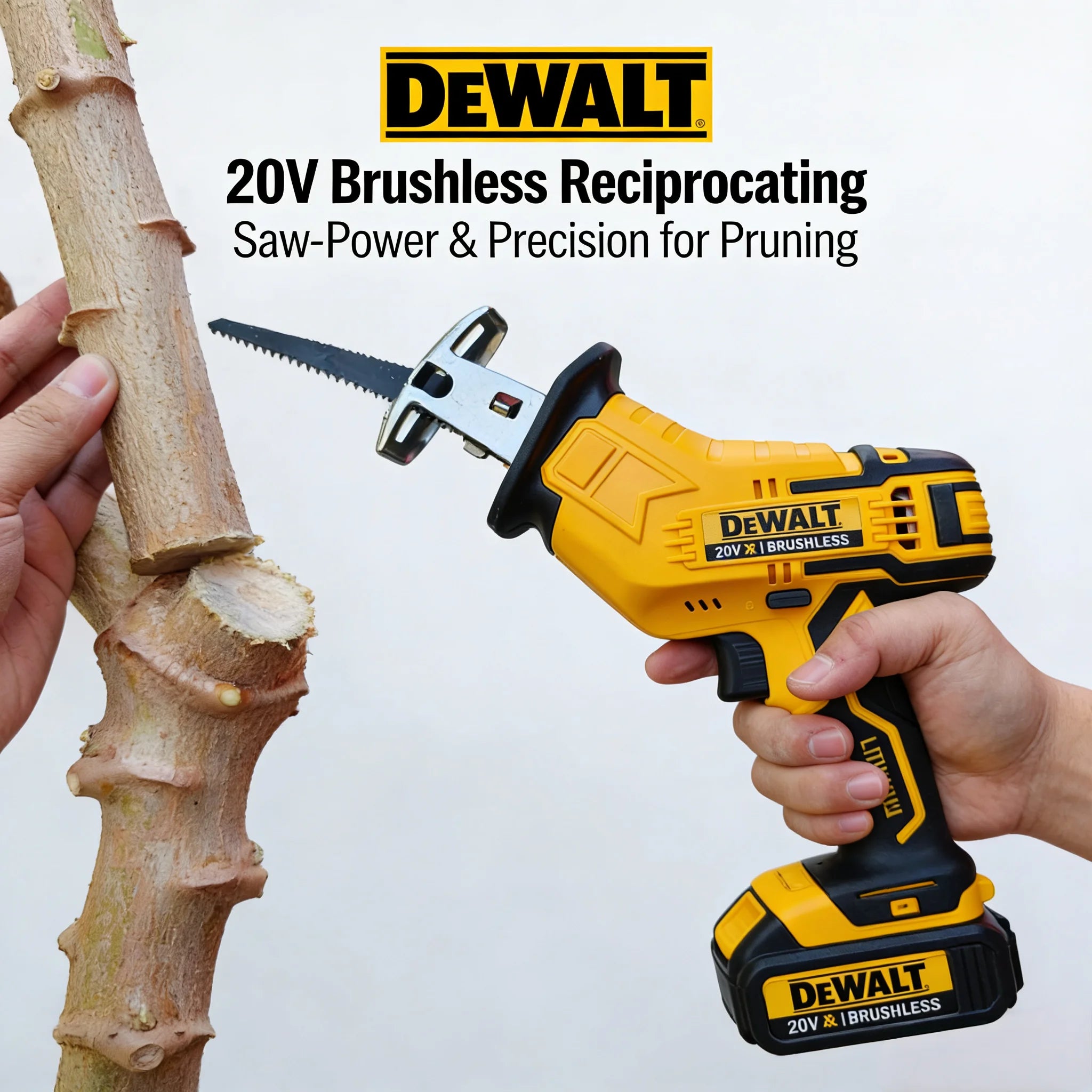 Dewalt 20V Brushless Electric Saw 2800RPM Cordless Reciprocating Saw Multifunctional Metal Wood Pipe Cutting Saw Power Tool