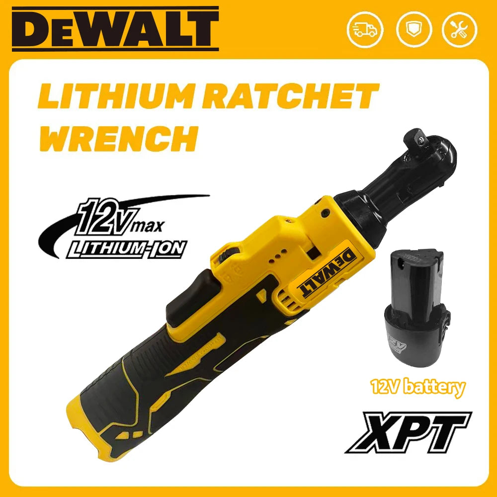 DEWALT 12V 3/8 rechargeable lithium battery wrench, stage construction, motorcycle maintenance, small household appliances.