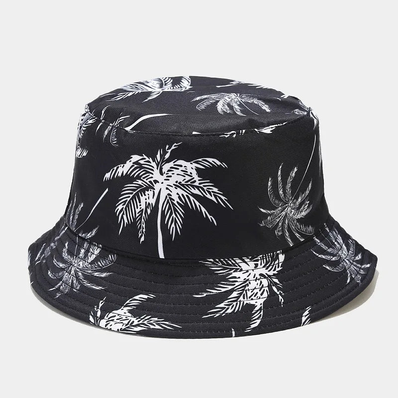 2024 Spring/Summer Suns-Protect Hat Bob Men’s Fashion Coco Print Bucket Hat Unisex Fisherman Hat Women’s Leisure Basin Cap